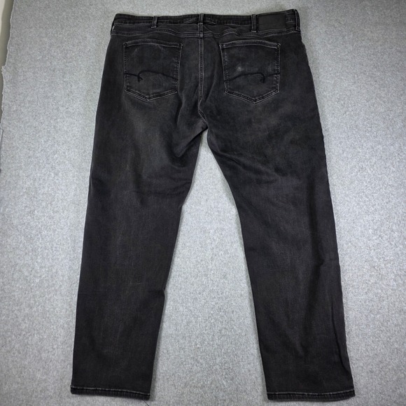 Mavi Zach Straight Leg Jeans Men's Size 44x30 Faded Black Denim Five Pocket - Picture 3 of 12